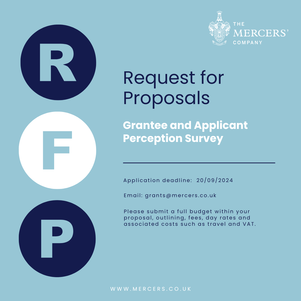 RfP - Grantee and Applicant Perception Survey